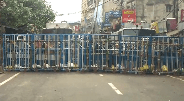 বিজেপির নবান্ন অভিযানে বন্ধ থাকল একাধিক রাস্তা