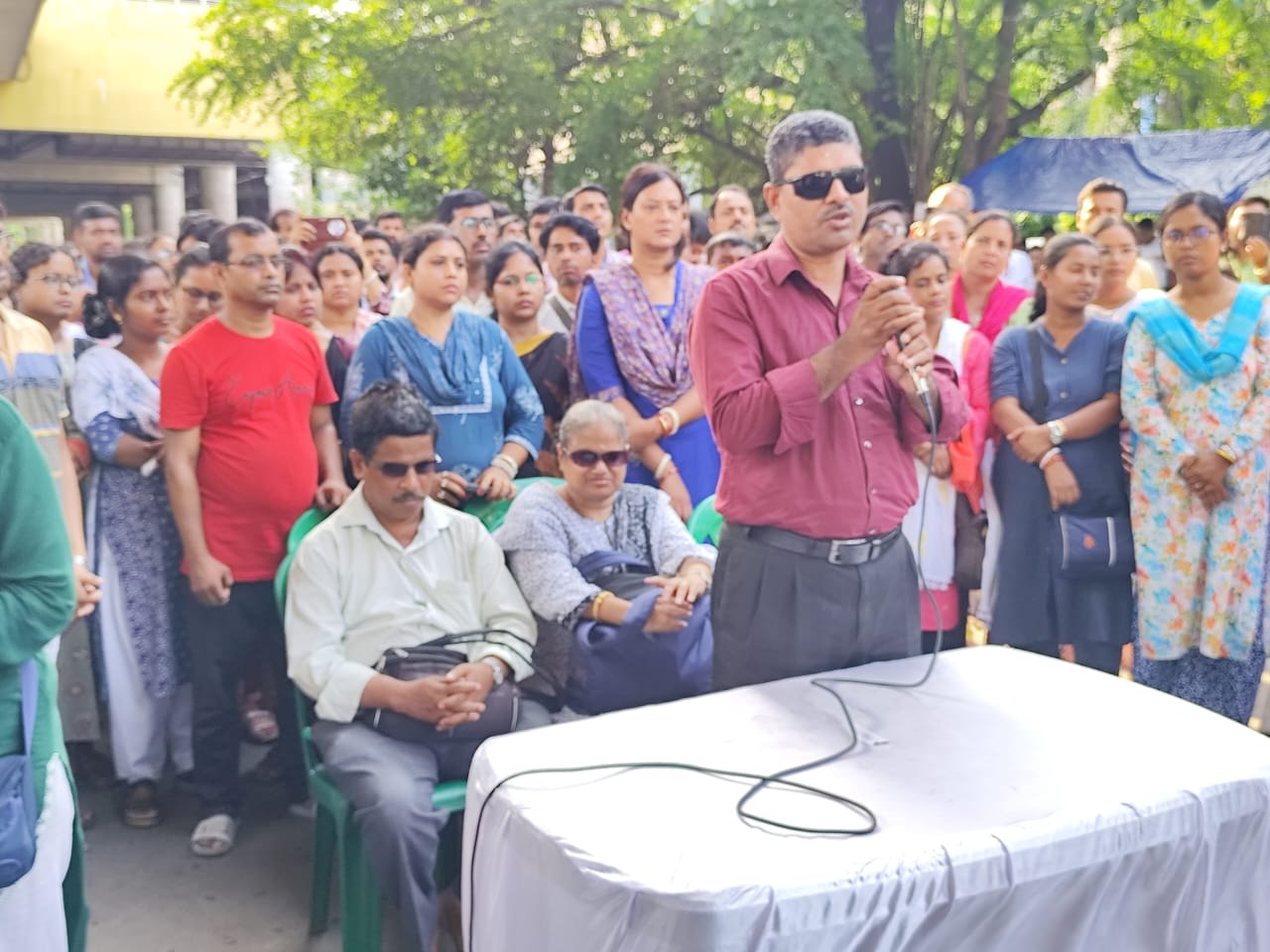বিকাশ ভবনের সামনে আন্দোলনকারীদের বিরুদ্ধে মামলা। ১৭,জন আন্দোলনকারীকে তলব।